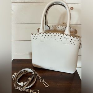 Draper James Cassidy White Willow Bag